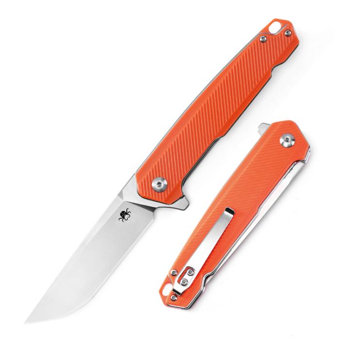 Klaken Solace, folding knife, D2, G10, Liner Lock, TL-J150-Orange