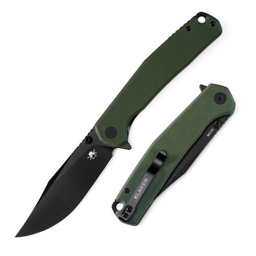 Klaken The Lancet, folding knife, 14C28N, G10, Liner Lock, J335-green